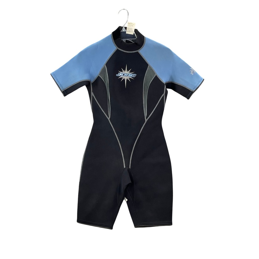 Jobe Wetsuit Women 7-8 Black Blue Short Spring Suit Neoprene Surfing Paddleboard